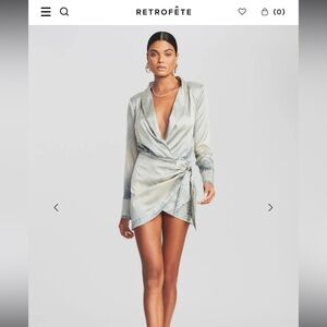RETROFÊTE Hailey Silk Dress ; Romano Denim ; New with tags, never worn